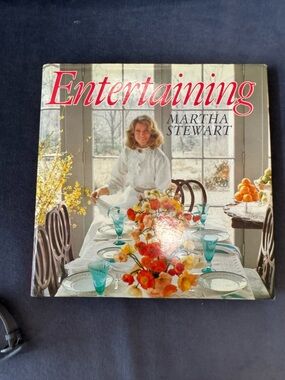 Martha Stewart Entertaining Hardcover – Black and Cream Title Page